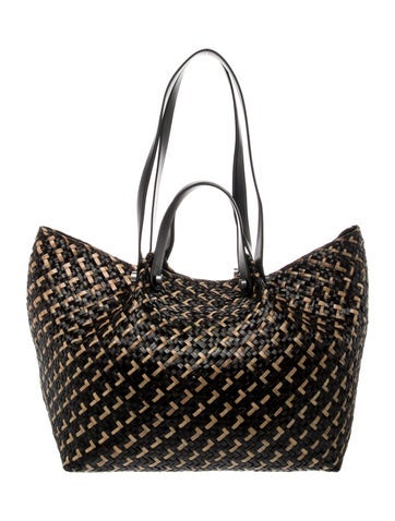 Straw Top Handle Bag