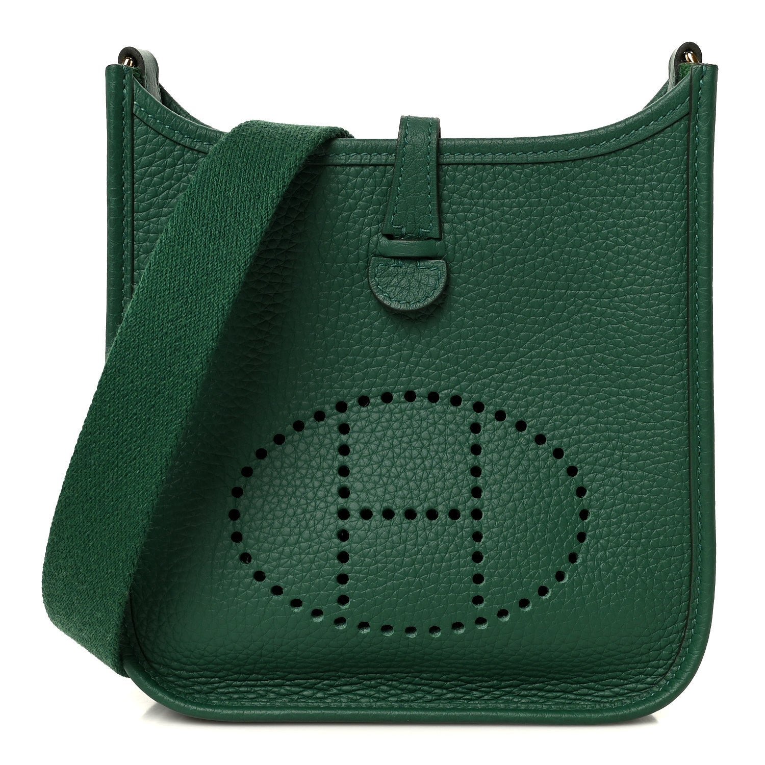 Hermes Hermes Taurillon Clemence Evelyne TPM Vert Vertigo