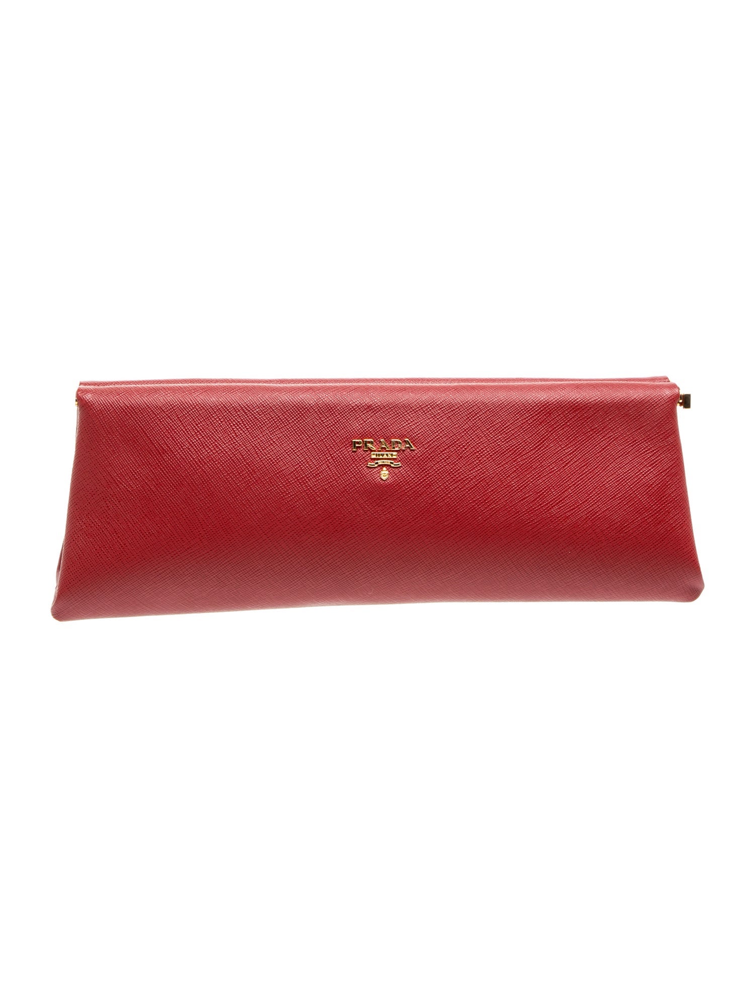 Prada Saffiano Leather Saffiano Leather Pouch Clutch