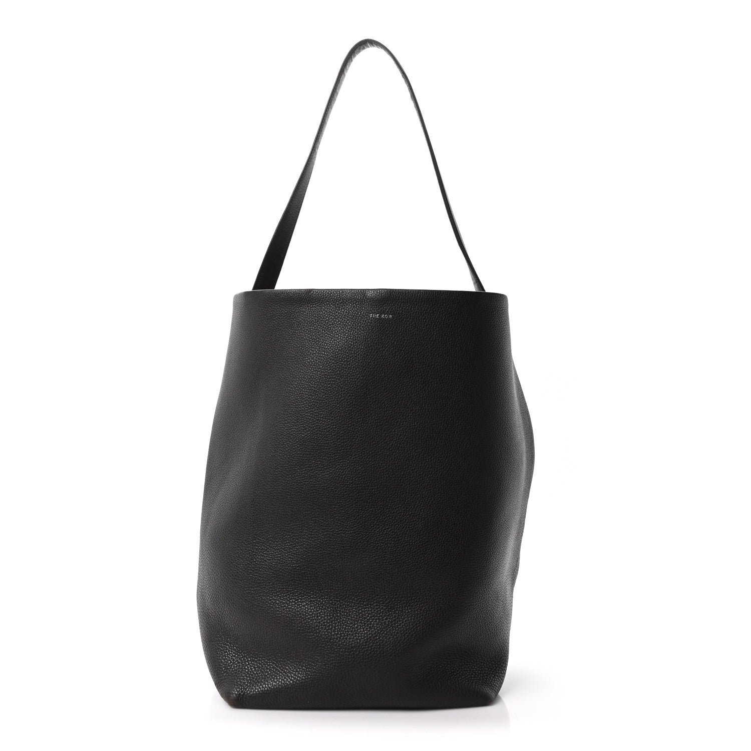 The Row Grained Calfskin Large N/S Park Tote Brown