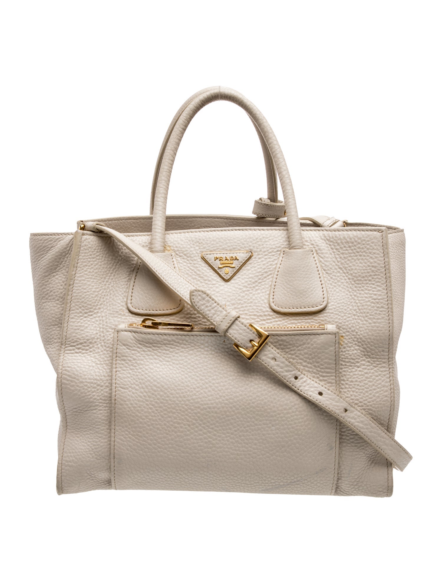 Vitello Daino Leather Top Handle Bag