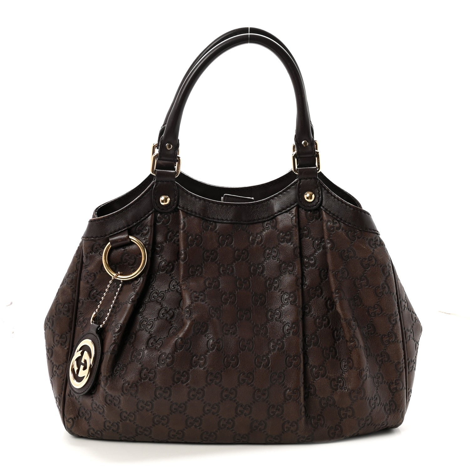 Gucci Guccissima Medium Sukey Tote  Chocolate