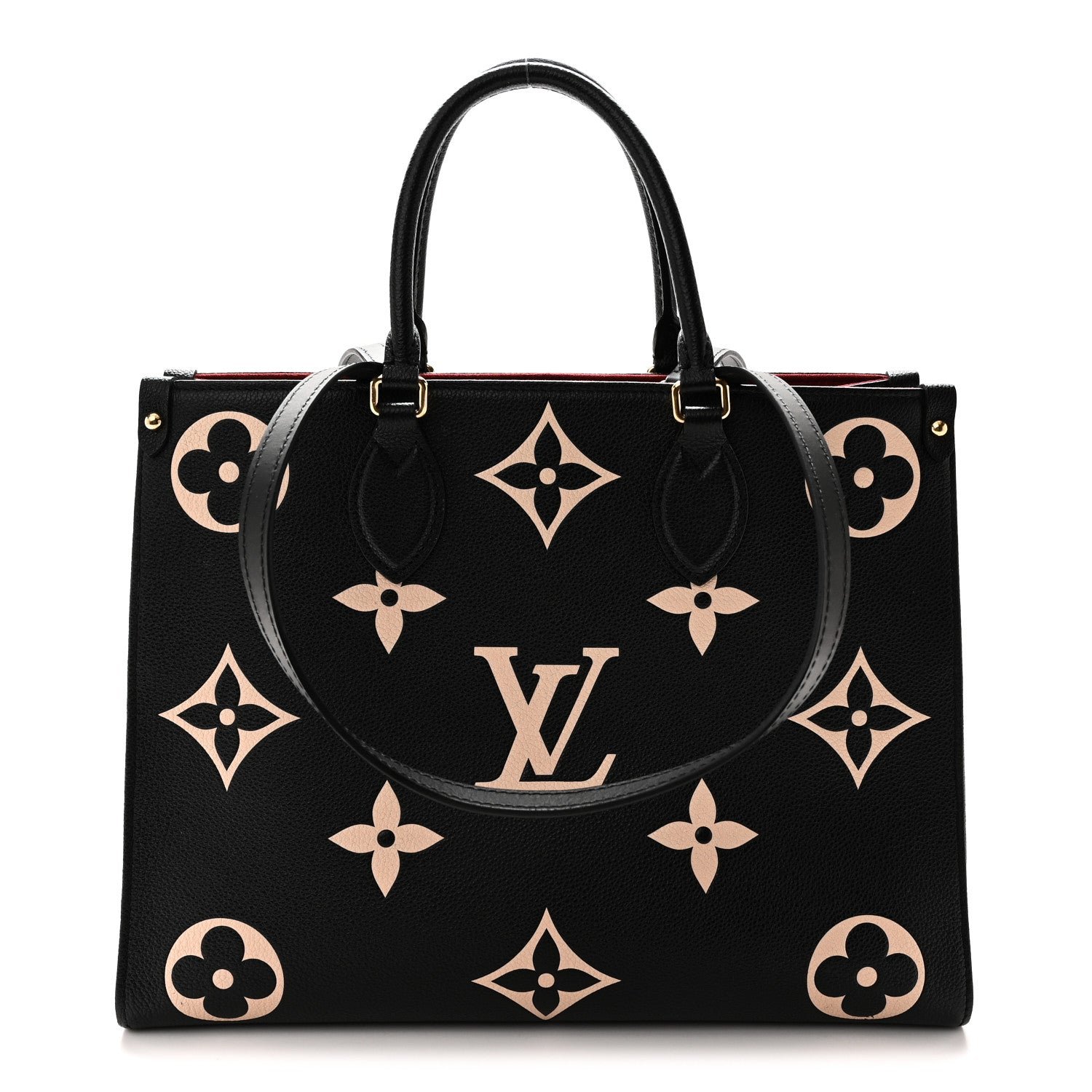 Louis Vuitton Empreinte Monogram Giant Onthego MM Black Beige