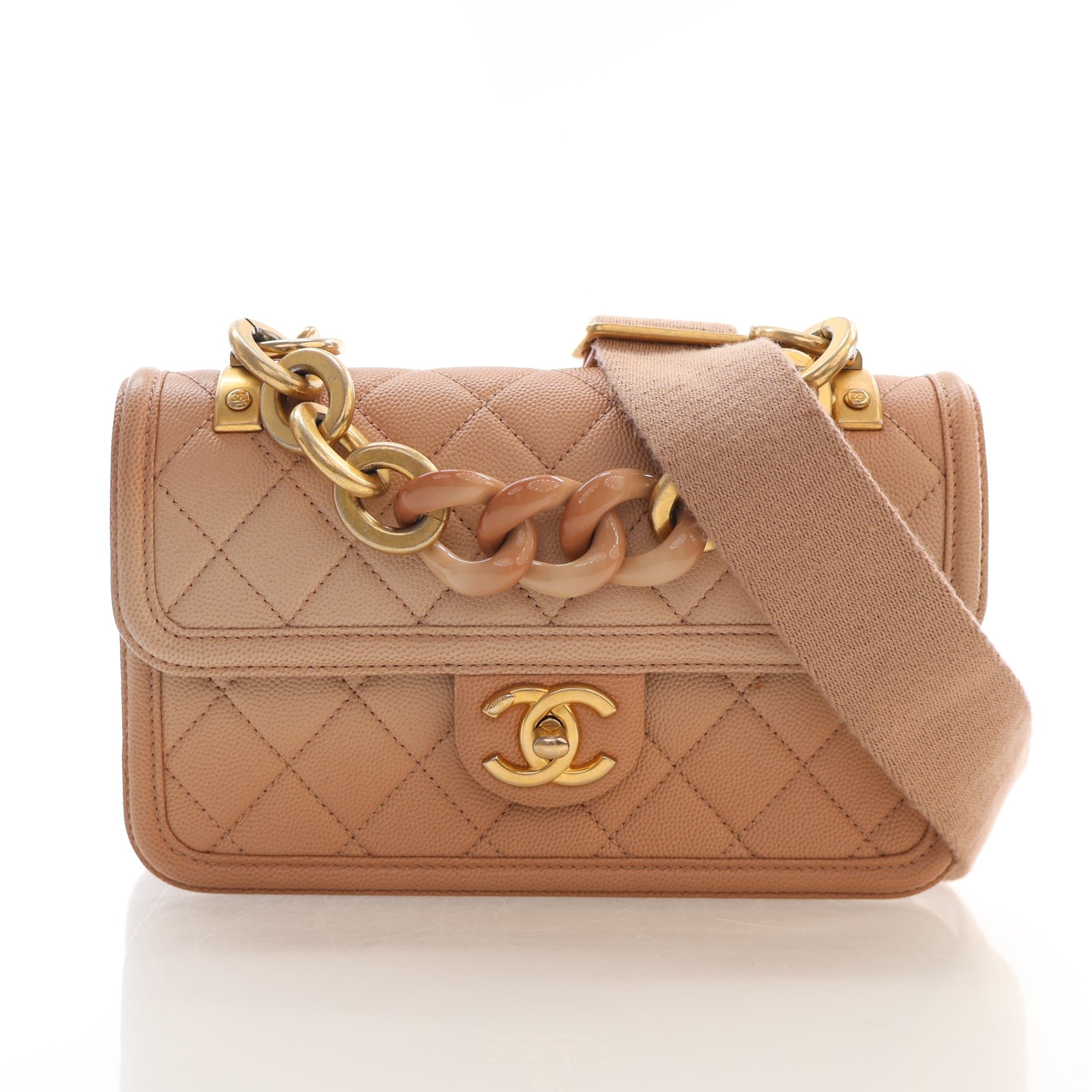 Chanel Caviar Sunset On The Sea Flap Bag