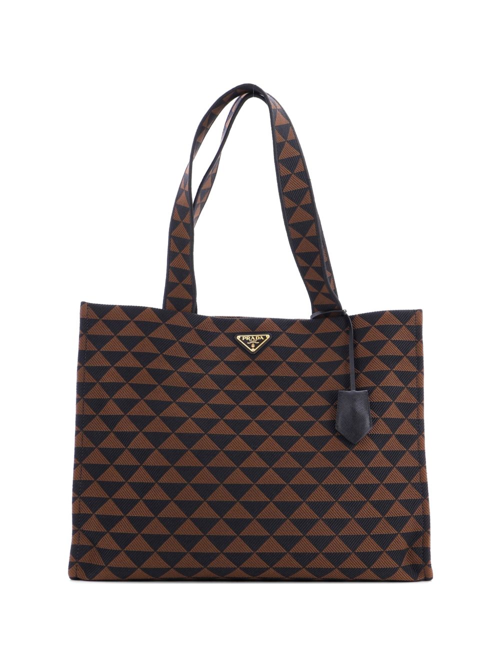 Symbole Shopper Jacquard Horizontal tote bag