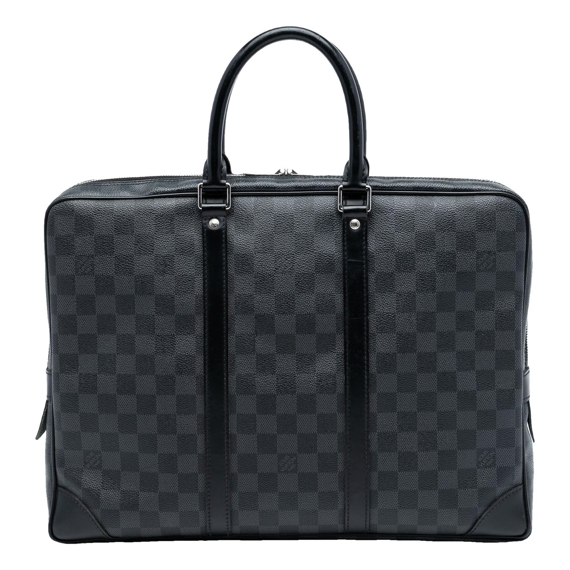 Porte Documents Voyage leather handbag