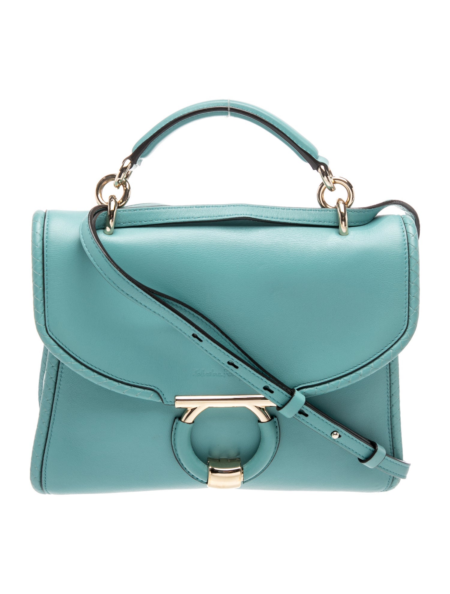 Leather Top Handle Bag