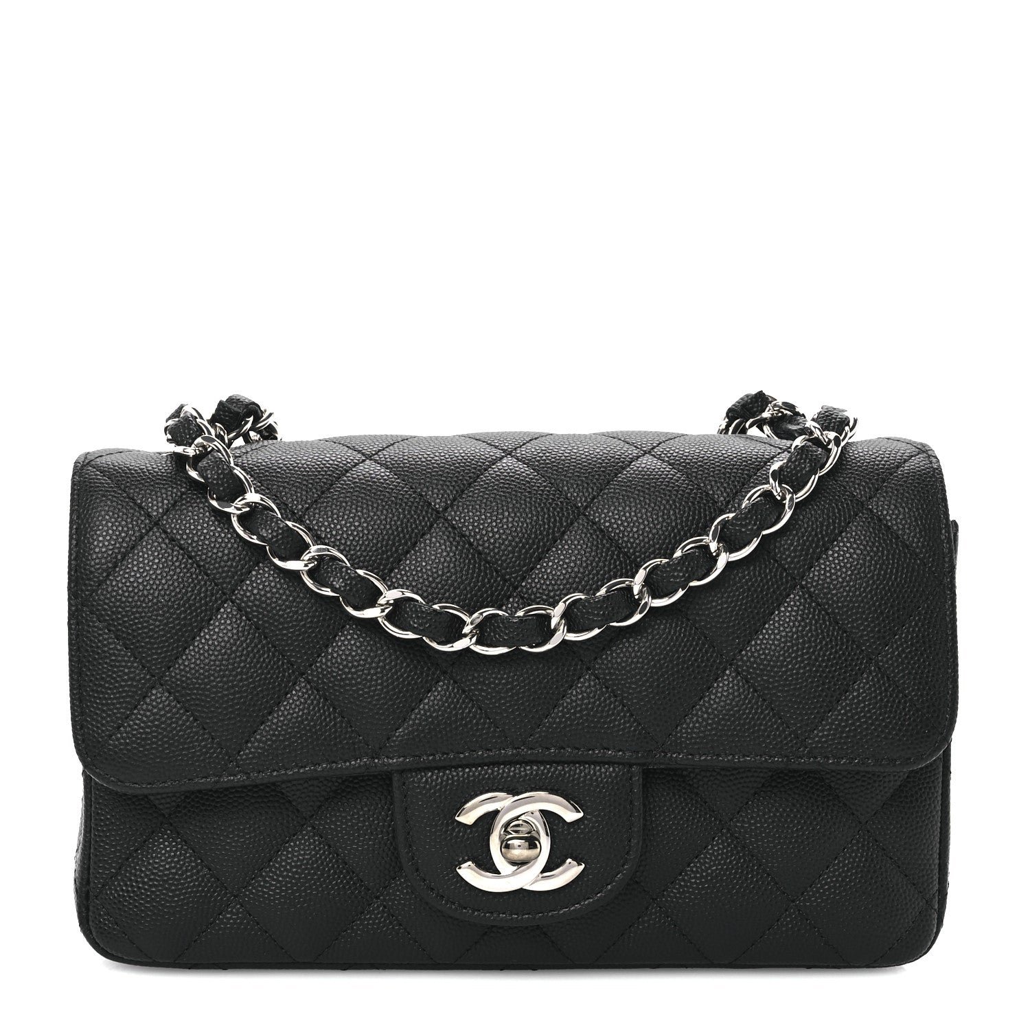 Chanel Caviar Quilted Mini Rectangular Flap Black