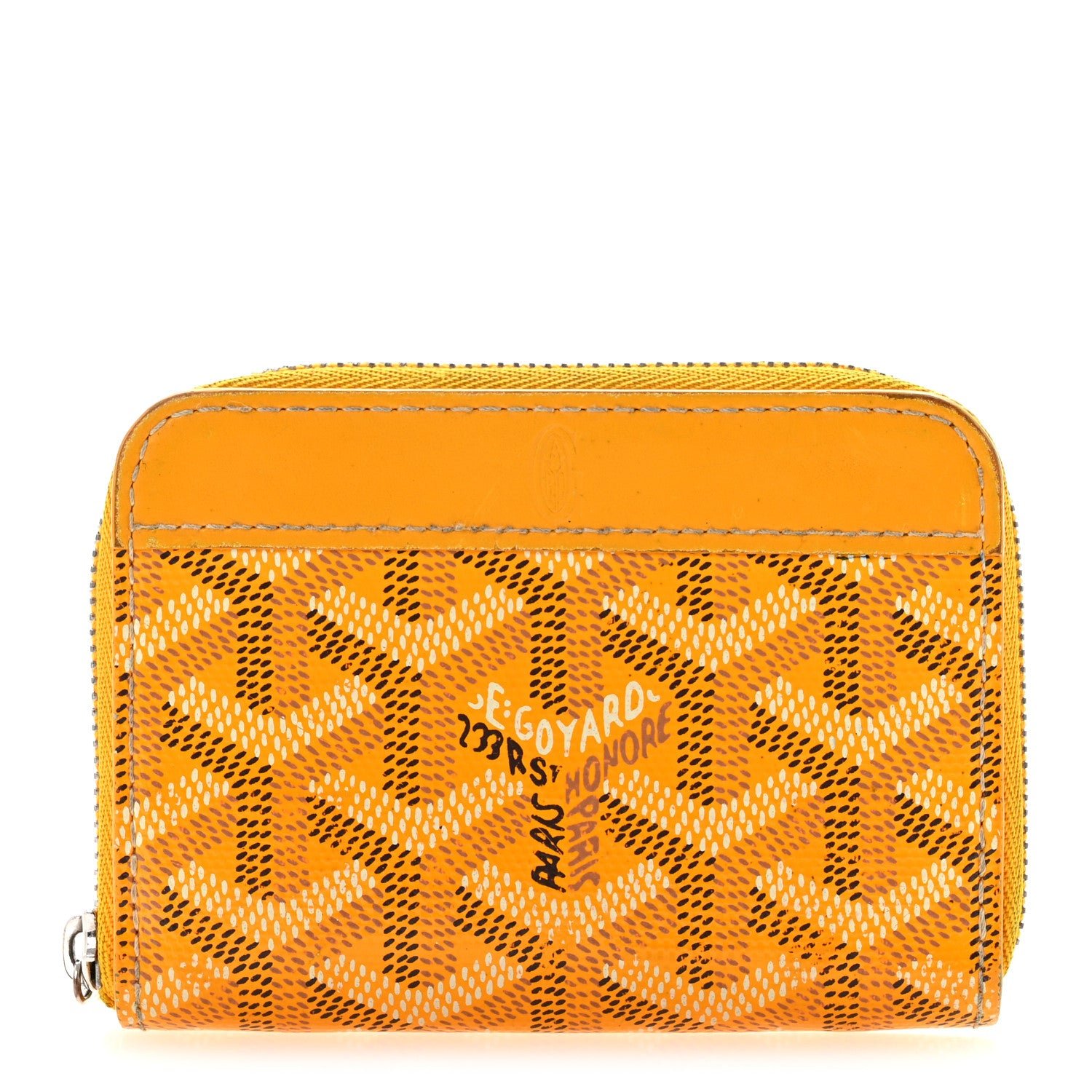 Goyard Goyardine Matignon PM Wallet Yellow