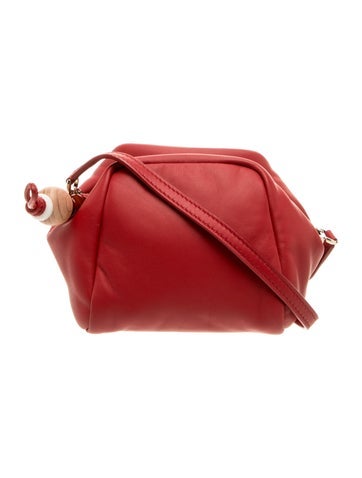 Loro Piana Leather Small Puffy Pouch