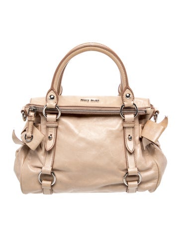 Miu Miu Leather Top Handle Bag