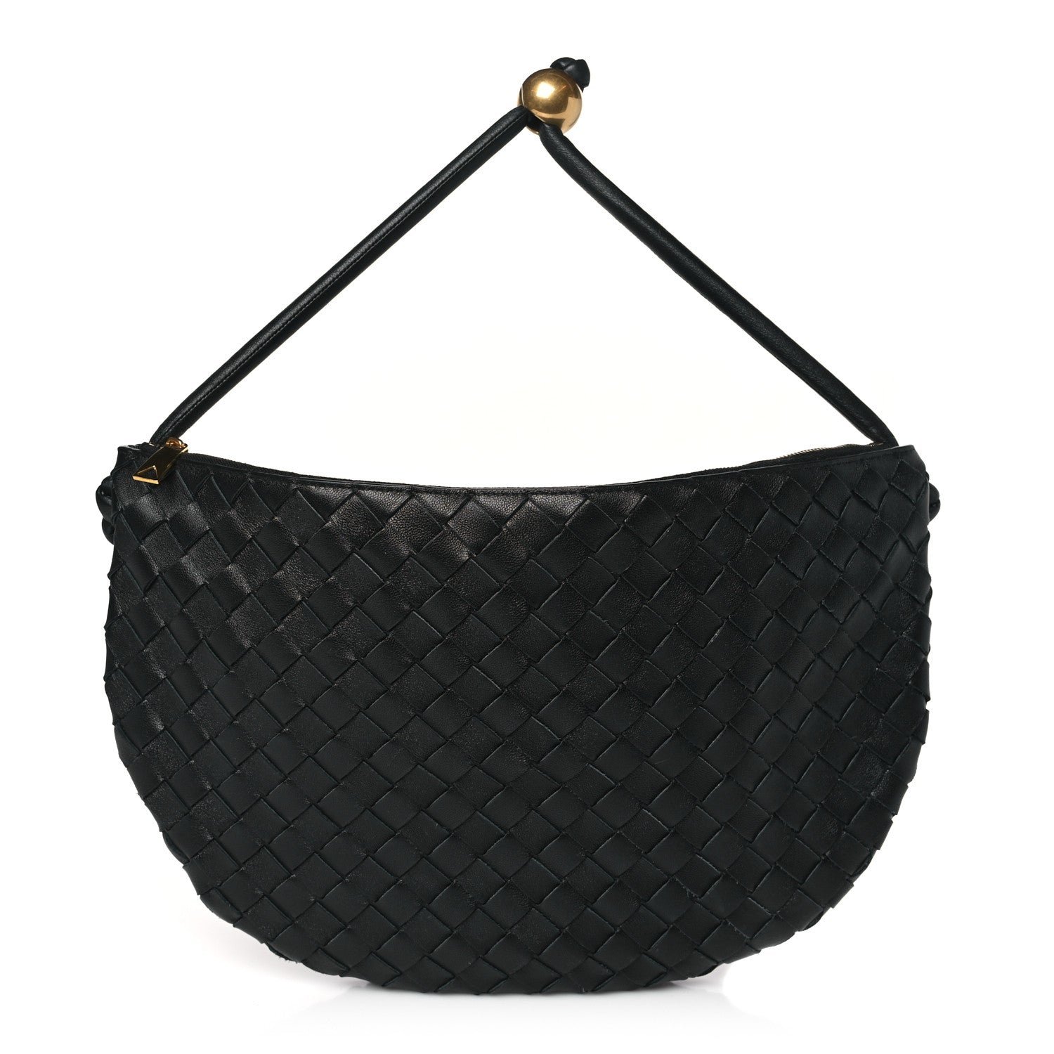 Bottega Veneta Nappa Intrecciato Medium Turn Pouch Black
