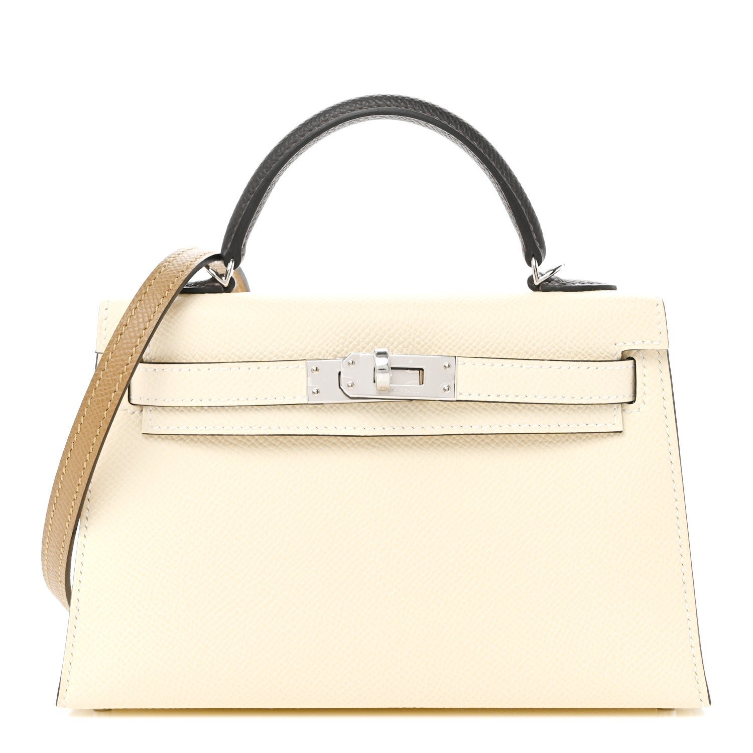 Hermes Epsom Mini Kelly Sellier 20 Nata Dune Bai Brun