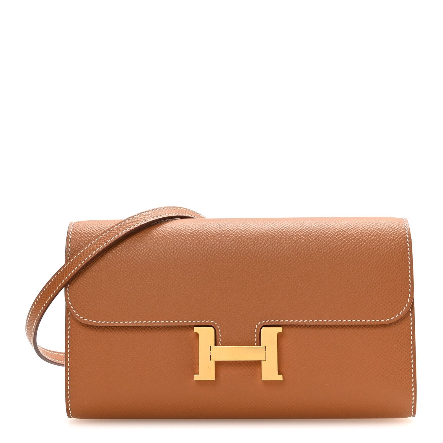 Hermes Epsom Constance Long Wallet To Go Gold