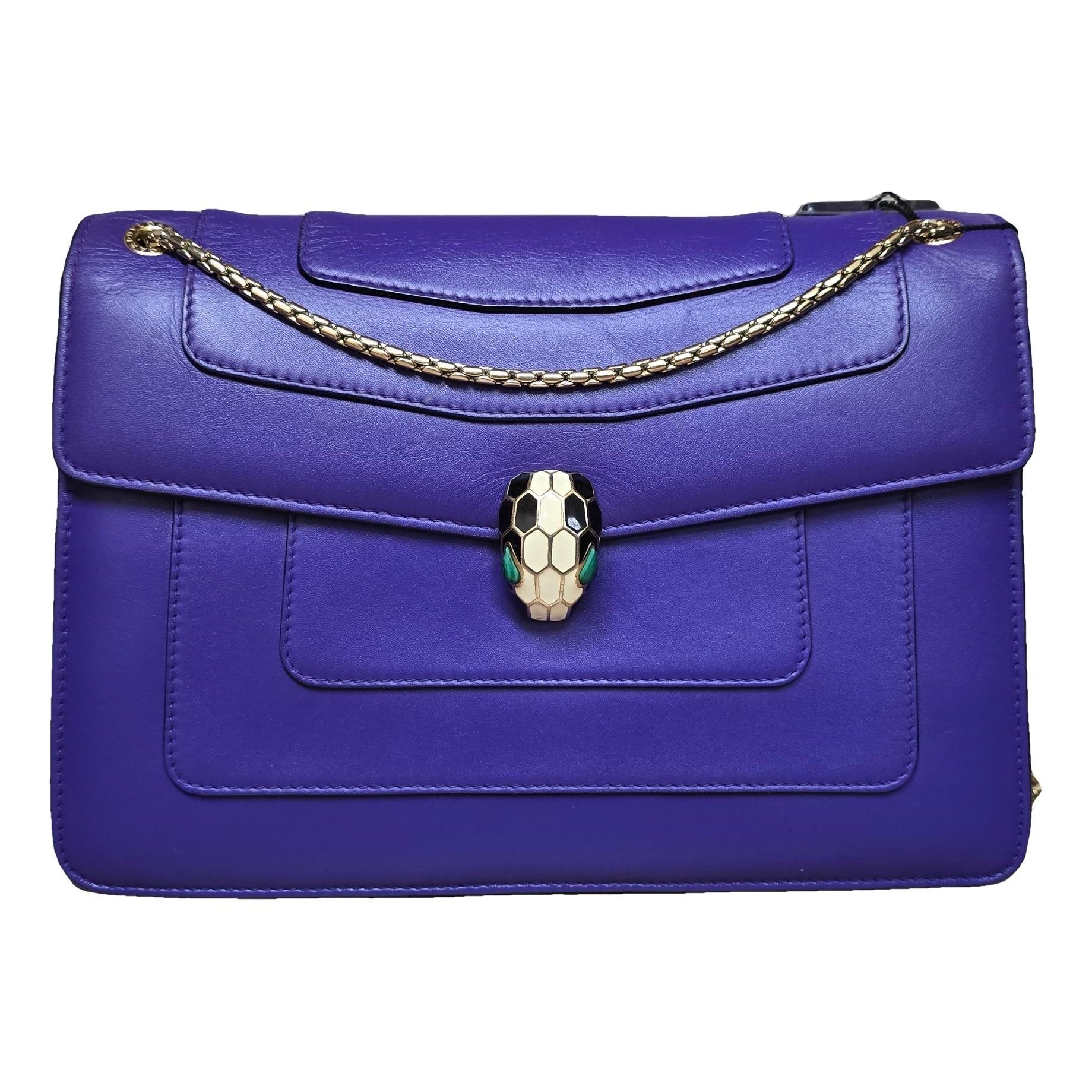 Serpenti leather handbag