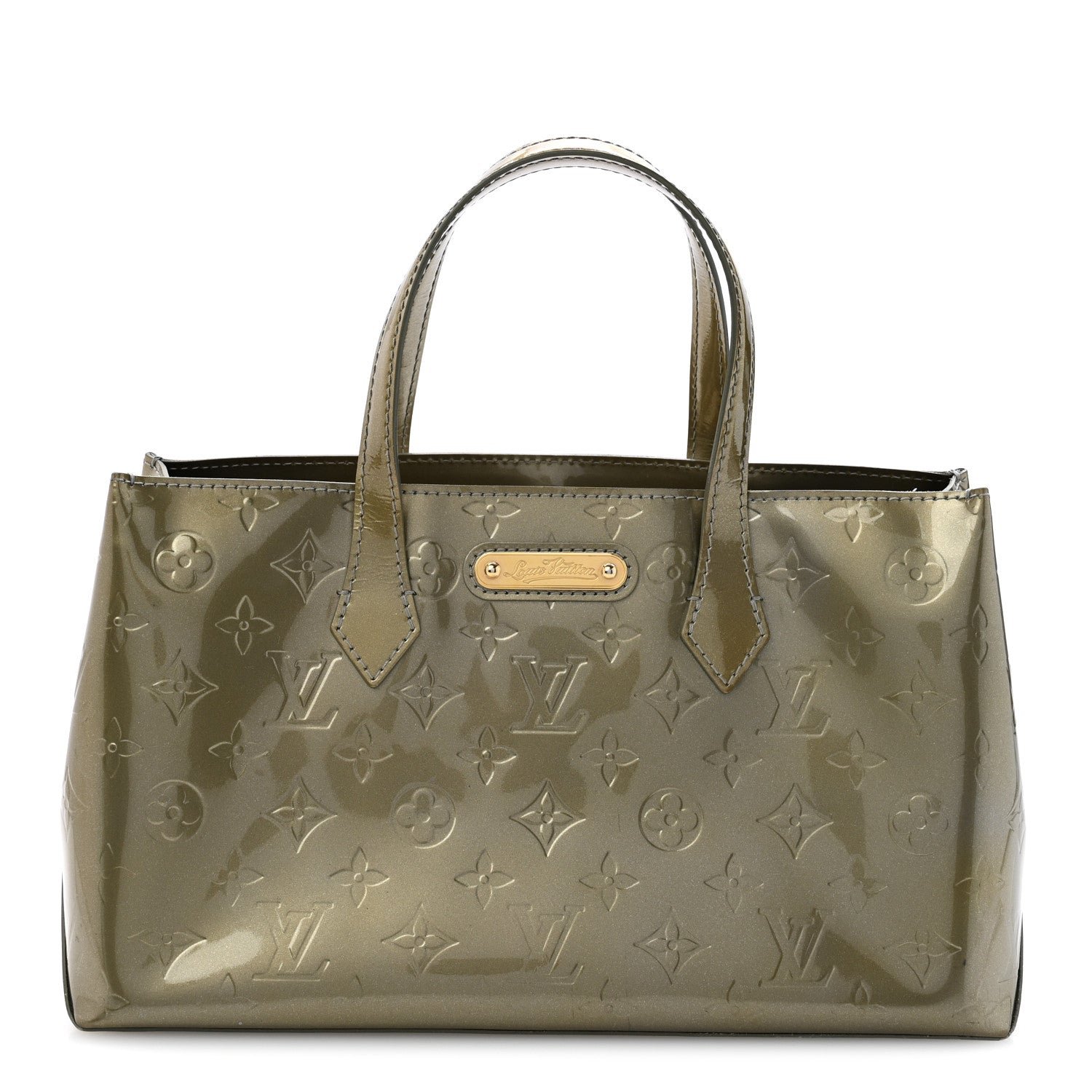 Louis Vuitton Vernis Wilshire PM Gris Art Deco