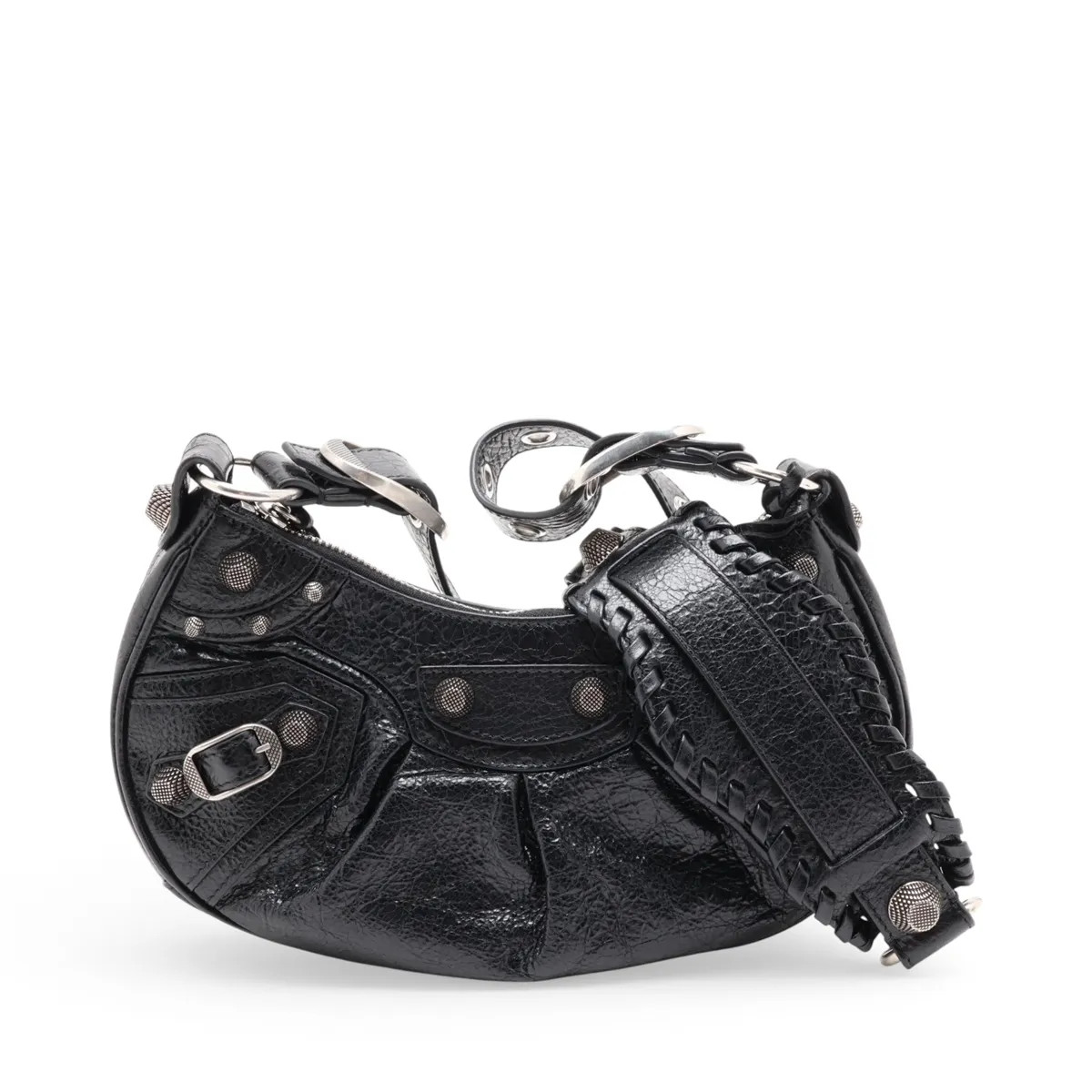 Balenciaga Lukagor XS 671309 Leather Shoulder bag Black