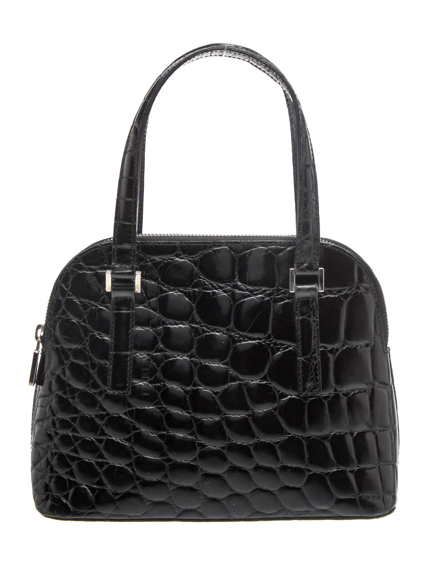 Embossed Leather Shoulder Bag