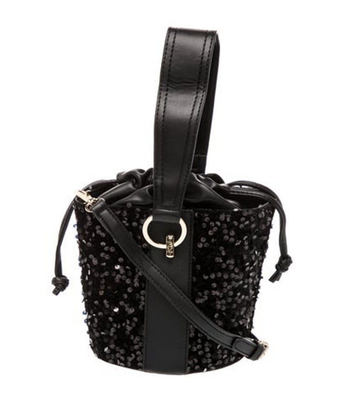 Badgley Mischka Mischka Sequins Bucket Bag