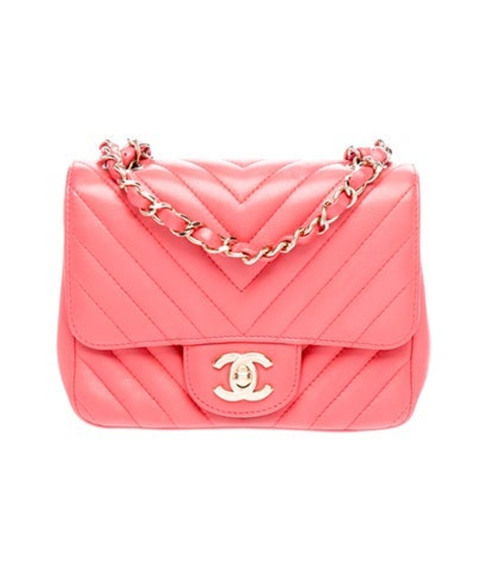 Chanel Mini Chevron Square Flap Bag