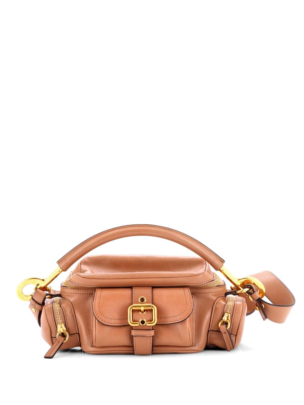 Chloe Buckle Zip Camera Bag Leather Small crossbody bag