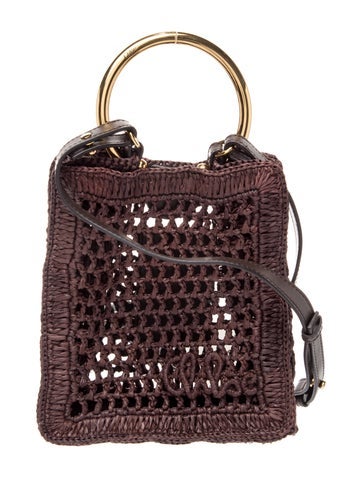 Chloe Raffia Crossbody Bag