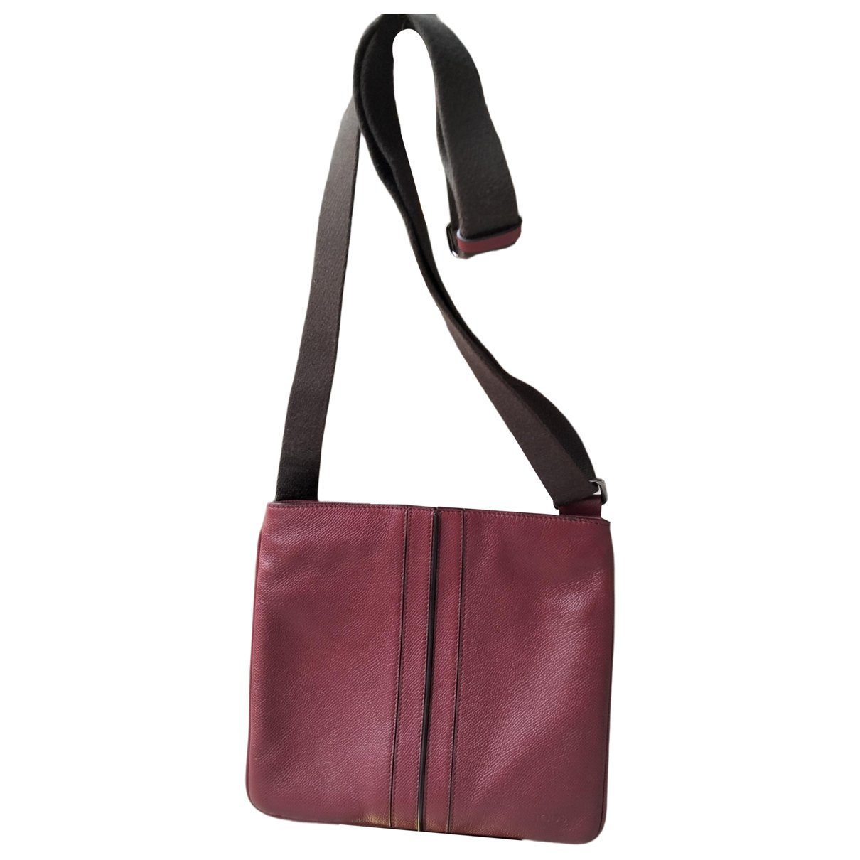Leather clutch bag