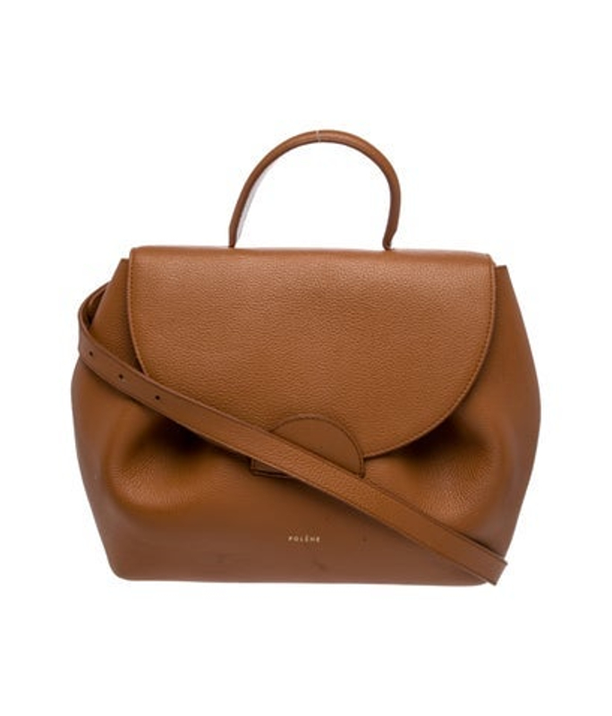 Polene Leather Top Handle Bag