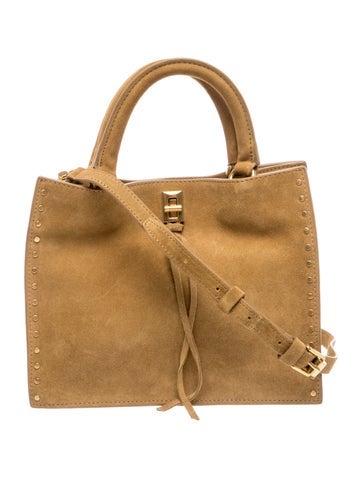 Suede Top Handle Bag