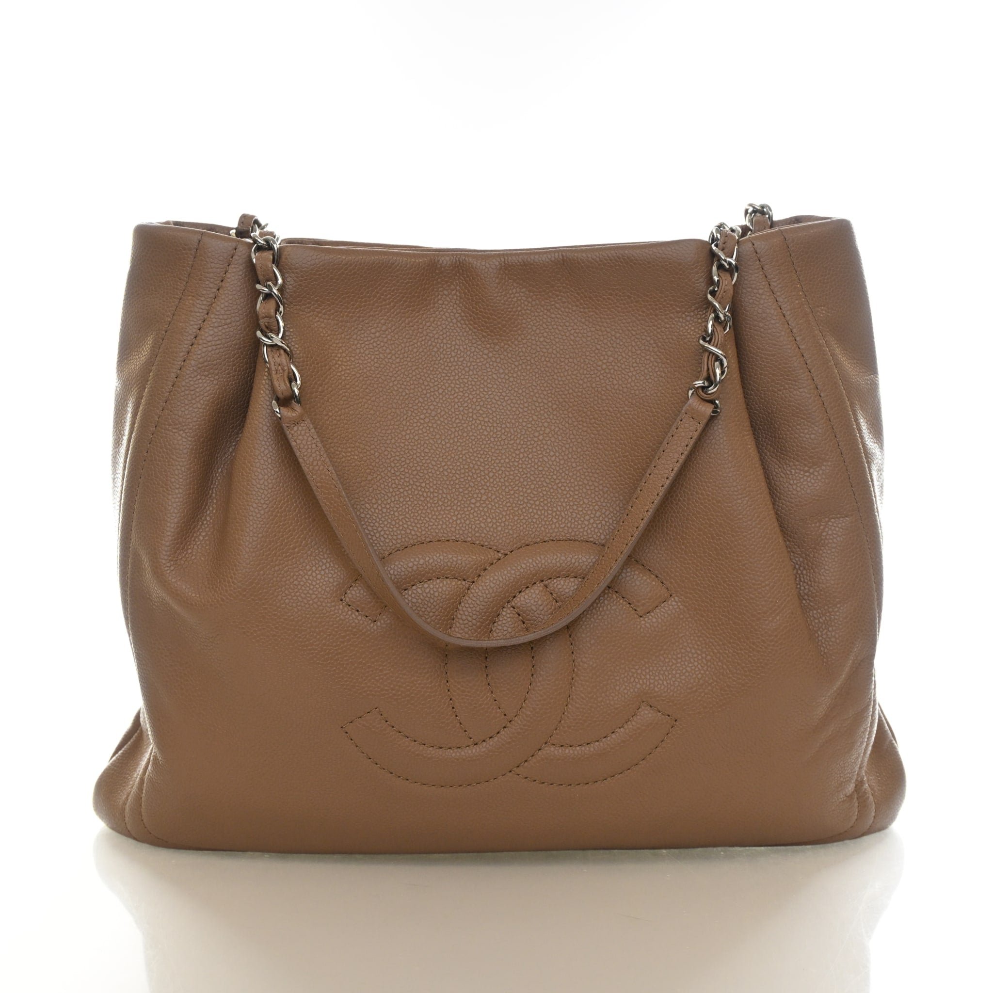 Chanel Caviar CC Pleated Timeless Tote
