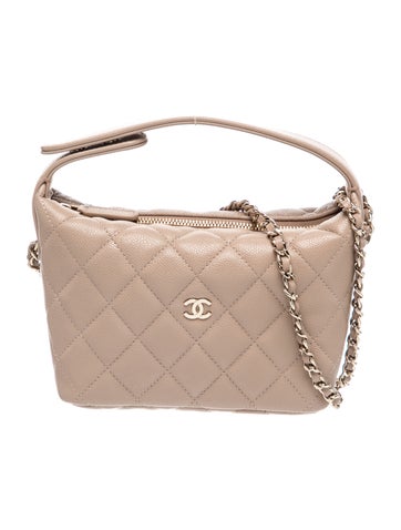 Quilted Hobo Clutch w/ Chain