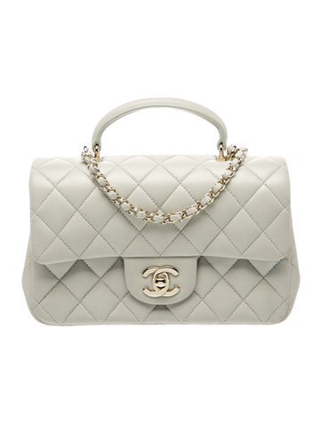 Classic Rectangular Mini Top Handle Flap Bag