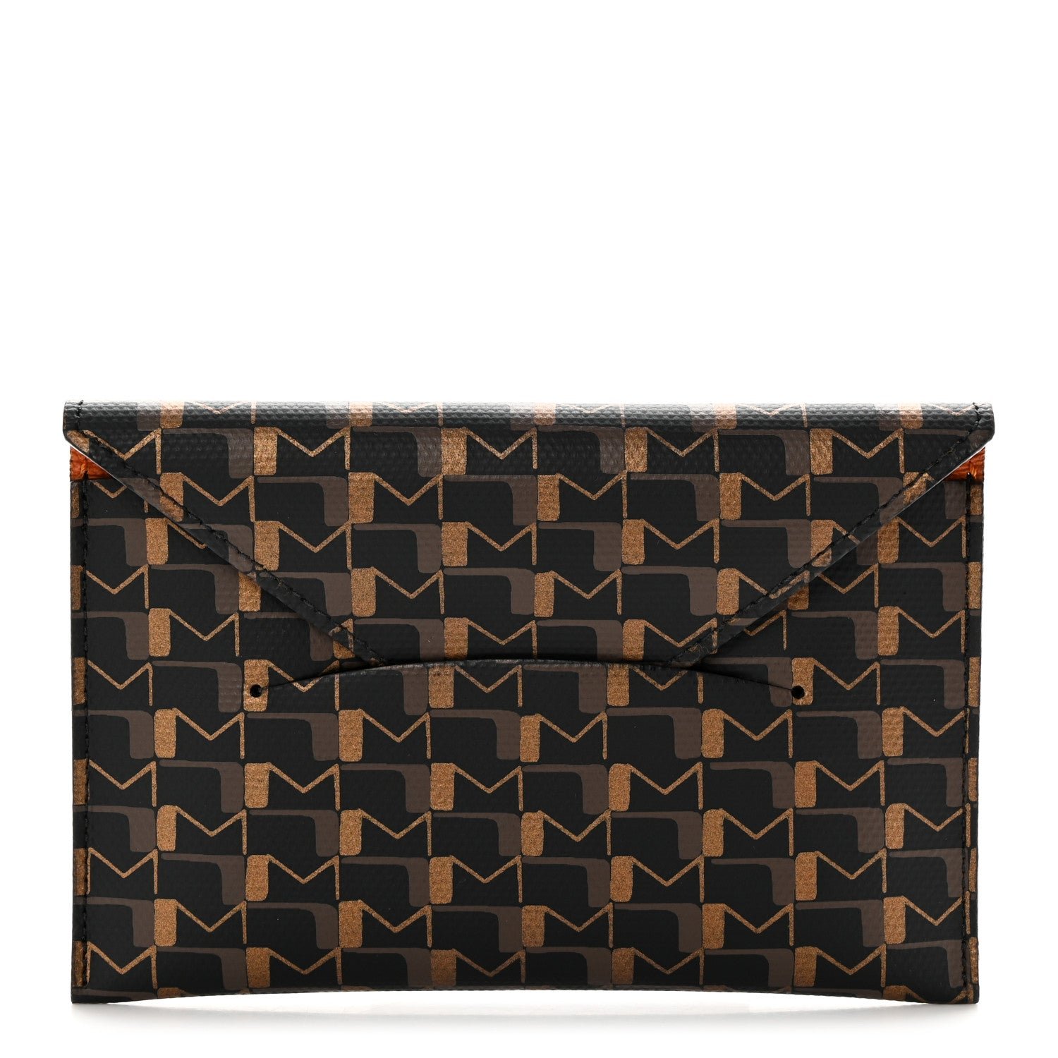 Moynat Toile 1920 Oh! Envelope Passport Holder Carbon Bronze