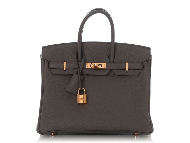 Hermes Etain Togo Birkin 25 Rose Gold Hardware, 2019