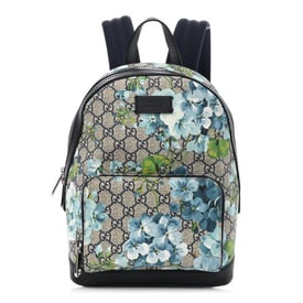 Gucci GG Supreme Monogram Blooms Small Day Backpack Blue
