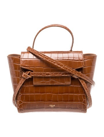 Celine Embossed Leather Belt Bag Nano