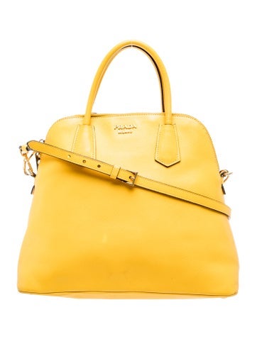 Saffiano Cuir Leather Top Handle Bag