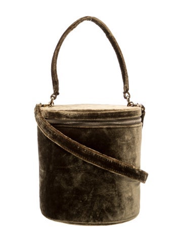 Staud Velvet Top Handle Bag