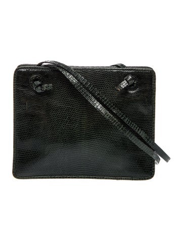 Embossed Leather Shoulder Bag Vintage