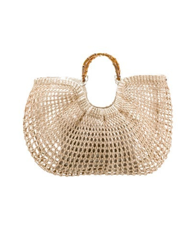 Cult Gaia Gaia Raffia Top Handle Bag