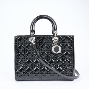 Patent Leather Lady Dior Large