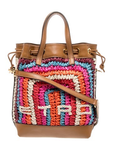 Straw Top Handle Bag