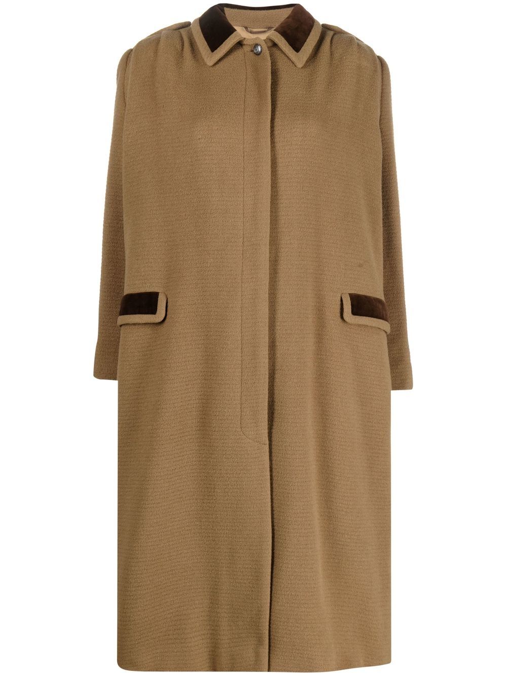 Valentino Garavani 1980s gathered shoulders military coat