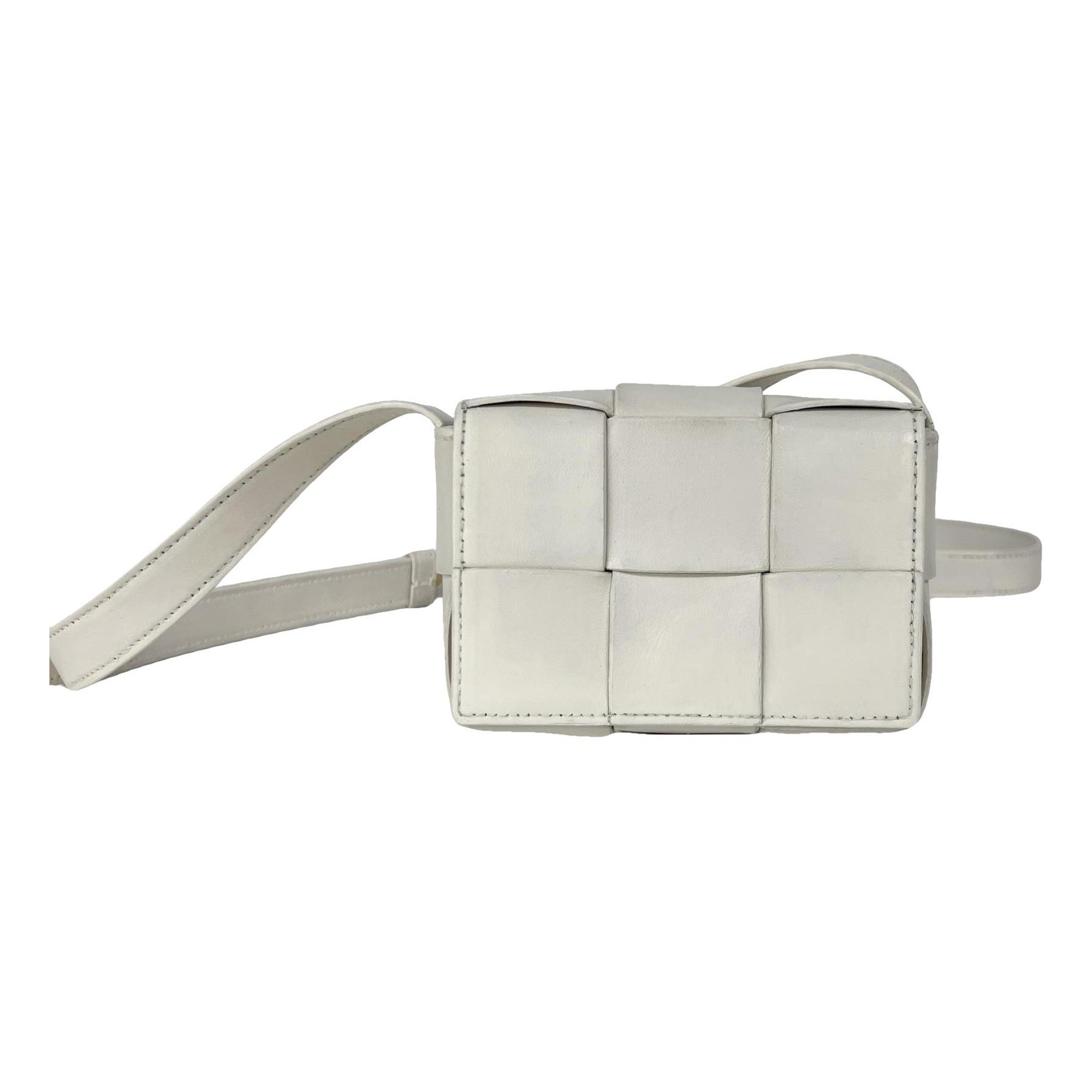 Cassette leather handbag