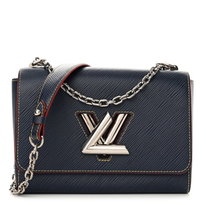Louis Vuitton Epi Twist Shoulder Bag MM Indigo Piment