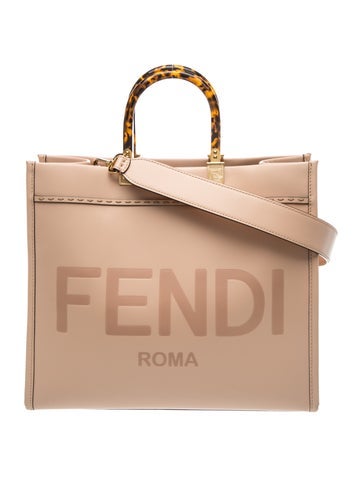 Leather Sunshine Tote Bag Medium