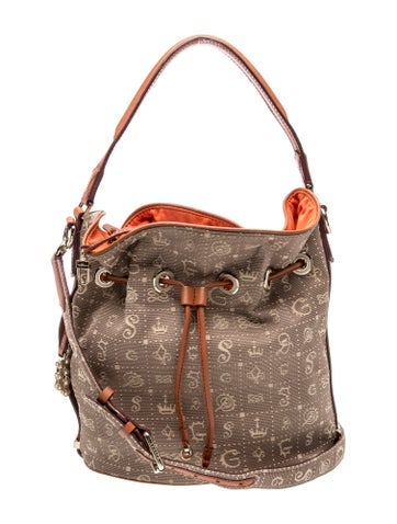 Lancel Canvas Top Handle Bag