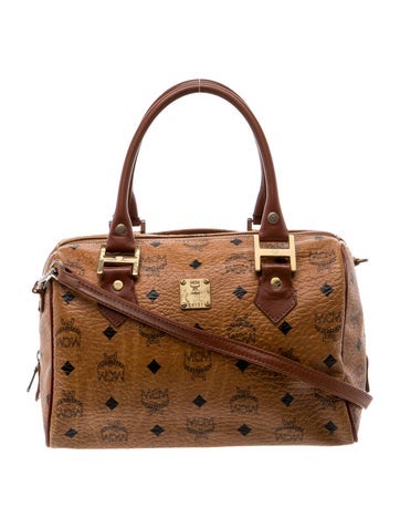 MCM Leather Top Handle Bag