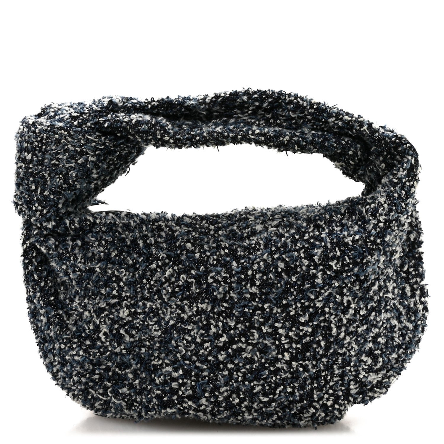 Bottega Veneta Denim Boucle Mini Jodie Indigo Silver