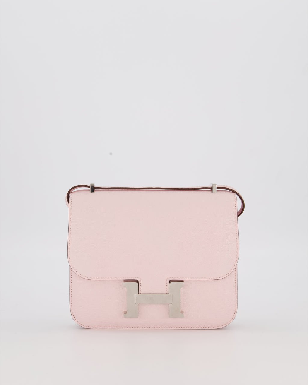 *HOT & RARE* Hermès Constance III 18 Miroir Bag in Rose Darling Chèvre Mysore Leather with Palladium Permabrass Hardware